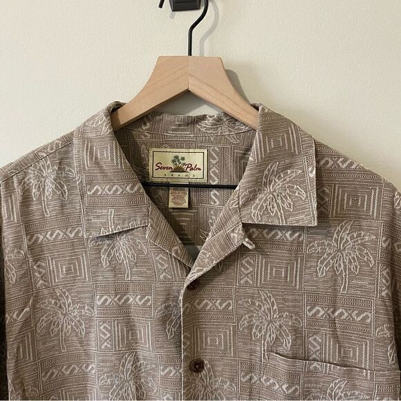 Seven Palm Silk Hawaiian button down - Picture 3 of 11